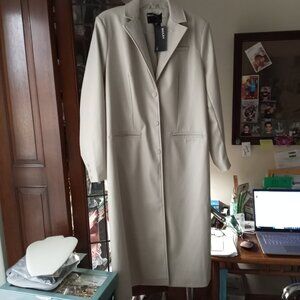 Bailey 44 Faux leather Beige / Cream Coat size XL, NWT
